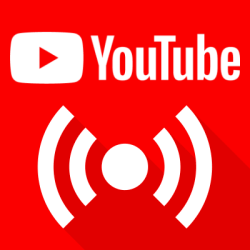 Un logo de YouTube live