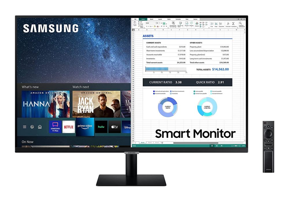 Imagen de un monitor Smart de Samsung con capacidades Dex