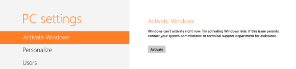 Resolver problemas al activar Windows 8