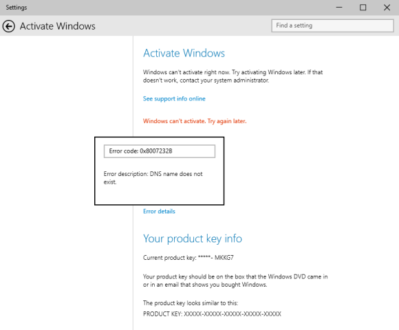 Resolver problemas para activar Windows 10 Preview