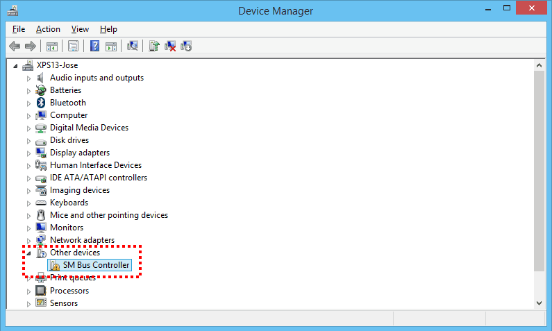 Cómo solucionar el problema de "Driver no encontrado" para el "SM Bus Controller" en Windows 8