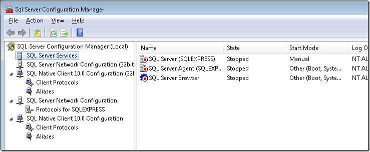 TRUCO: Acceder a SQL Server Configuration Manager en Windows 8