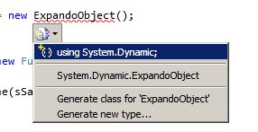 Objetos dinámicos en .NET 4.0: ExpandoObject