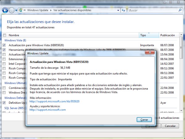 La actualización de Windows Vista más inutil de la historia.