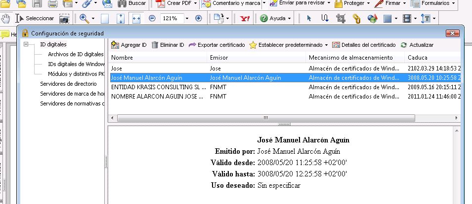 Acrobat Professional y firma digital de documentos en Windows Vista: sus problemas y cómo resolverlos