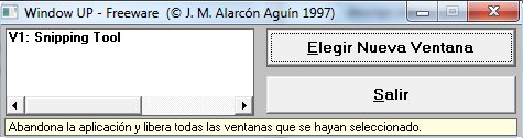 WindowUP: coloca cualquier ventana de Windows por encima de las demás