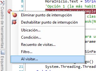 Una característica poco conocida de VS2005: puntos de interrupción dinámicos