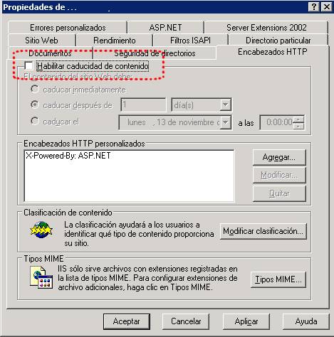 Problemas al descargar archivos desde IIS 6.0 con Internet Explorer